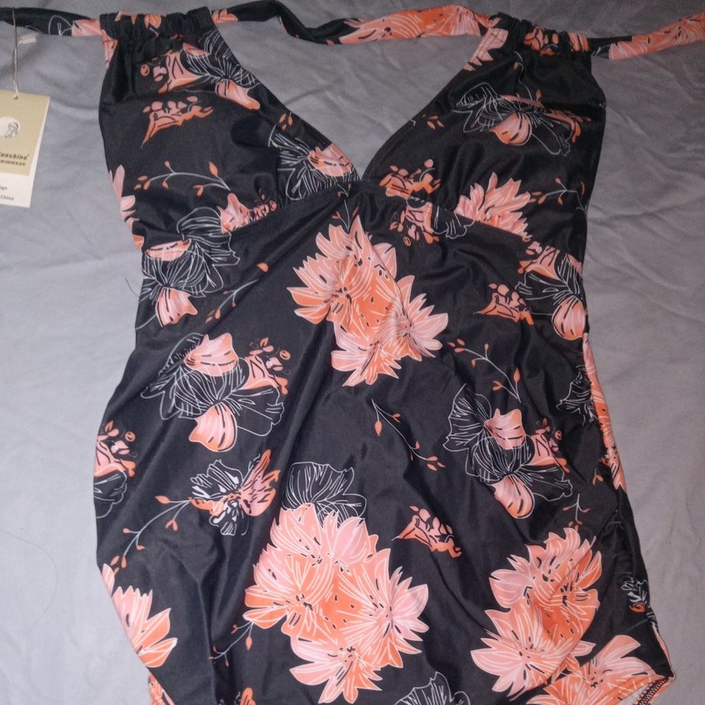Summer Sunshine Maternity One Piece Swimwear Floral - Picture 1 of 4